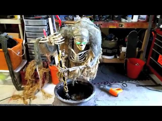 Halloween Cauldron Creep repairs and office decorations