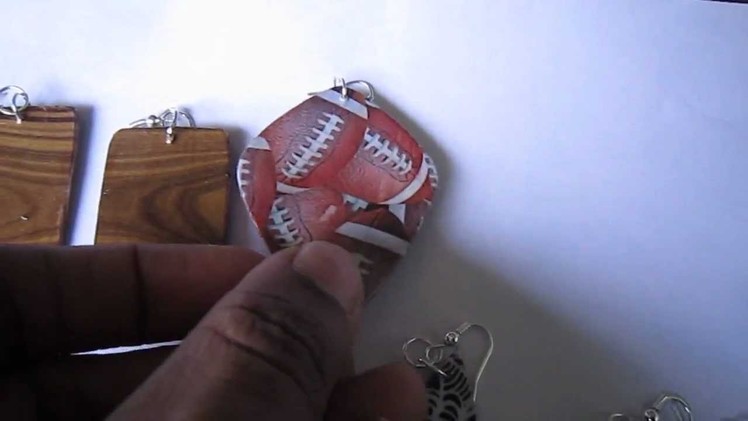 Handmade Jewelry - Paper Card Earrings (2)