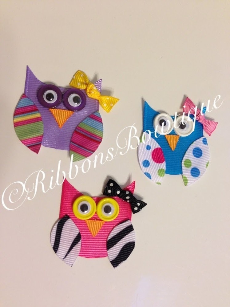 HOW TO: Make a "Owl" Hair Clip (Part-3)
