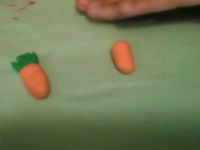 How to make a polymer clay  carrot