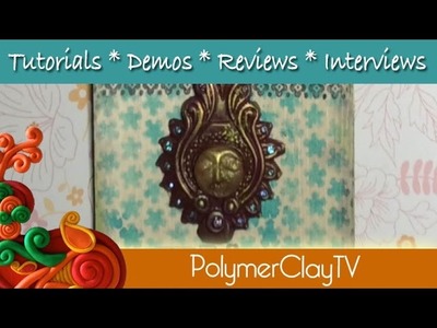 How to make a pretty Bollywood Style wall plaque with polymer clay