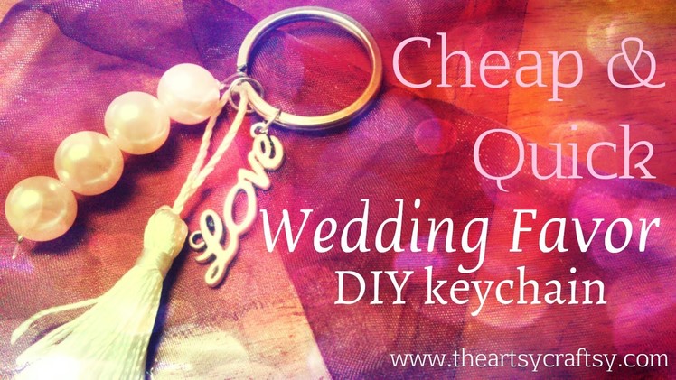 How to make a wedding favor keychain
