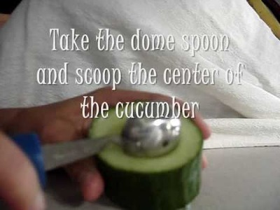 How to make cucumber cups