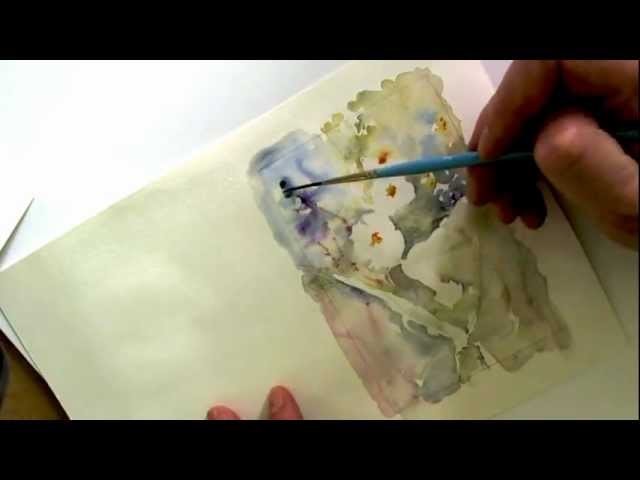 How to paint flowers with watercolours