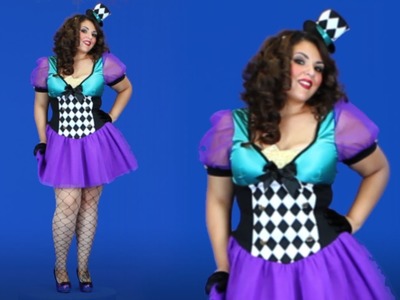 Plus Size Miss Mad Hatter Costume