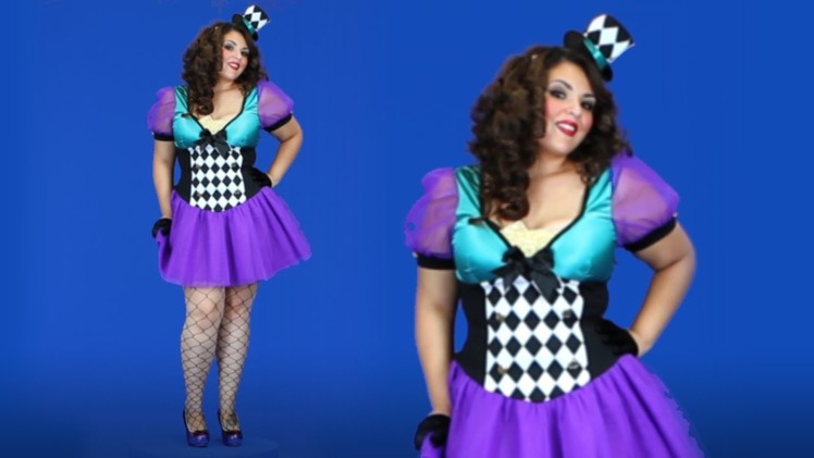 Plus Size Miss Mad Hatter Costume