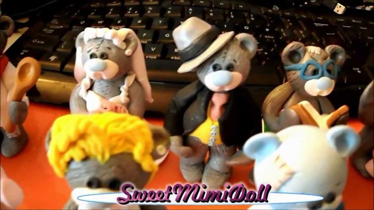Polymer Clay " Me to You" Teddy Bear's Collection