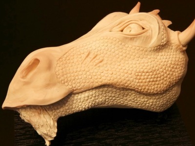 Sculpting the Polymer Clay Dragon Head - A New Dragon in the works! Update 2014