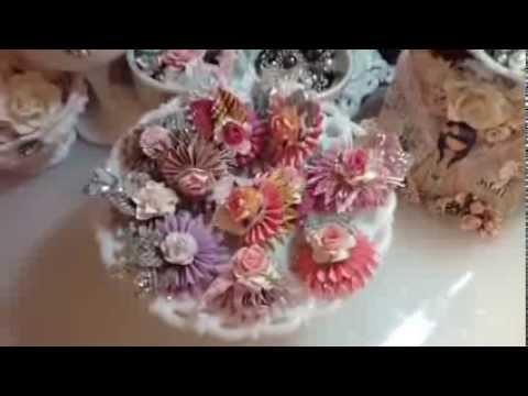 Sizzix Paper Rosettes with WOC Flowers  DT project