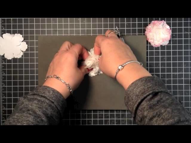 Stampin' Up! Video Tutorial Creped Filter Paper Flowers