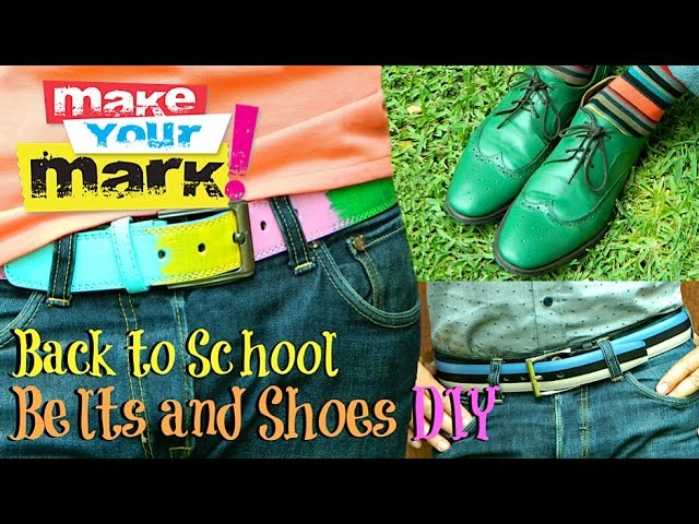 Back to School Belt and Shoes Makeover