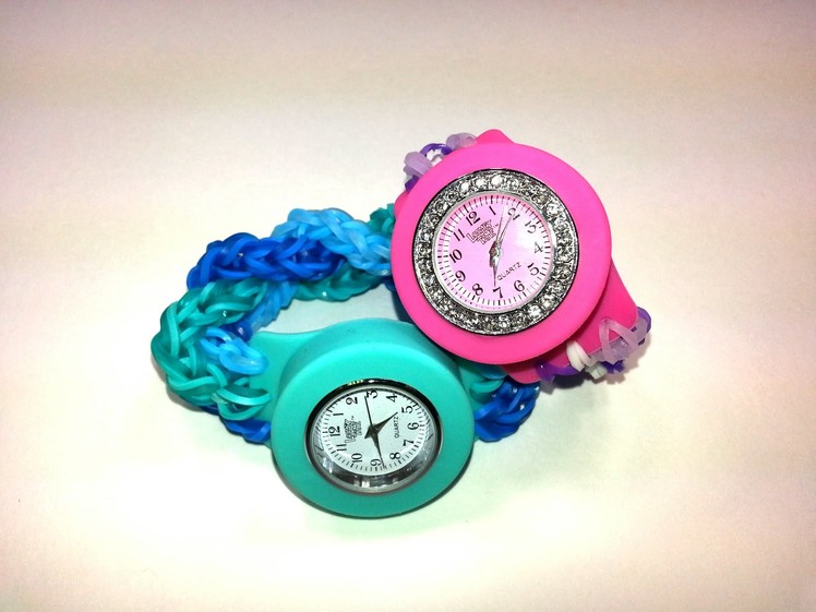 Bling Loomey Time Watch Review. Friendship Bracelet Tutorial by feelinspiffy (Rainbow Loom)