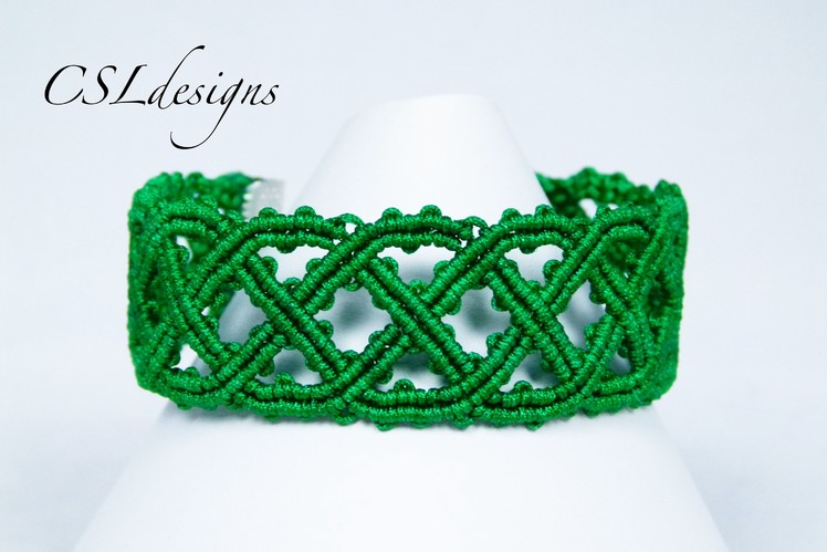 Celtic inspired macrame bracelet | St. Patrick's Day
