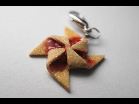 Cherry Pinwheel Cookie Tutorial, Miniature Food Tutorial, Polymer Clay