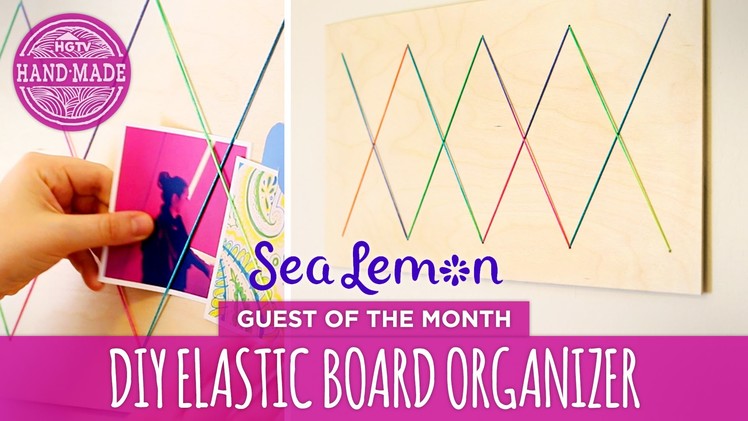 DIY Elastic Board Organizer with Sea Lemon - HGTV Handmade