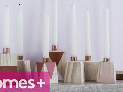 DIY PROJECT: Wooden candle holder - homes+