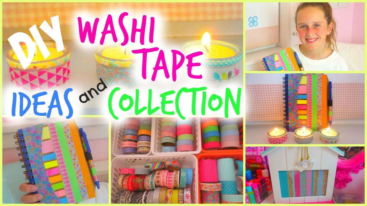 DIY Washi Tape Projects EASY  ♥ Collection and Storage ♥ Room Decor