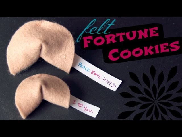 Felt Fortune Cookie How To - Valentine's Day Gift
