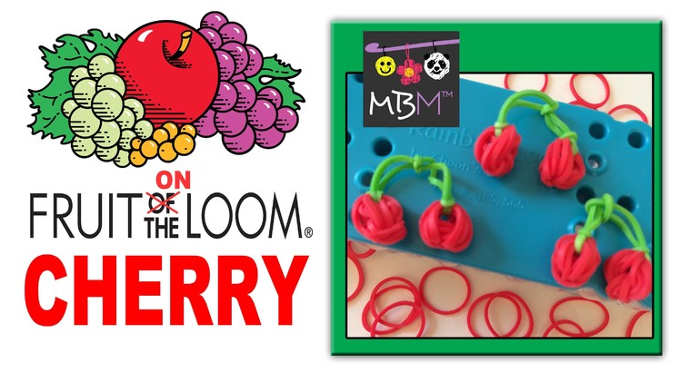 Fruit On the Rainbow Loom Charms - Cherry or Blueberry