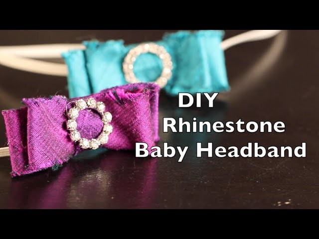 How To Make A Baby Headband | Rhinestone Buckle Bow