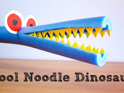 How to make a Pool Noodle Dinosaur | Easy Crafts for kids.