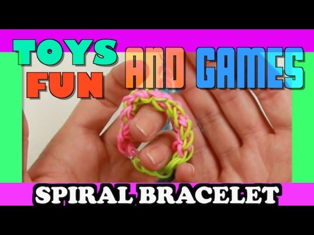 How to Make a Rainbow Loom Bracelet Easy But Cool Tutorial - Spiral for Beginners