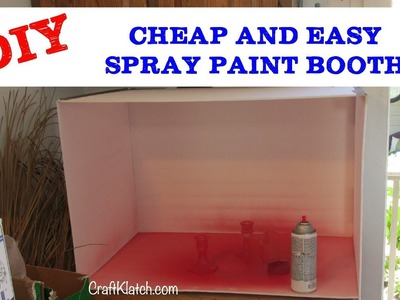 How to Make A Spray Paint Booth DIY CHEAP!! Craft Klatch