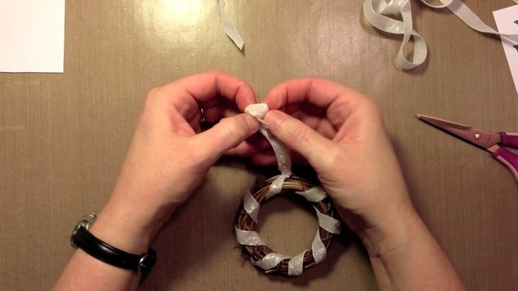 How To: Make a Wreath Ornament using Lawn Fawn + May Arts