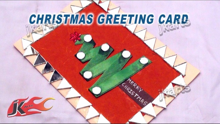HOW TO: make Christmas Tree Greeting Card - JK Arts 177