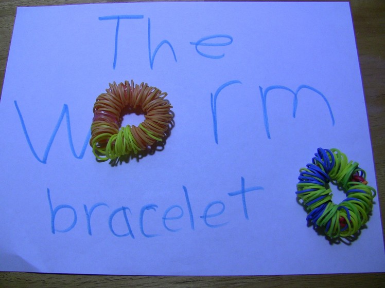 How to make the WORM rainbow loom Bracelet