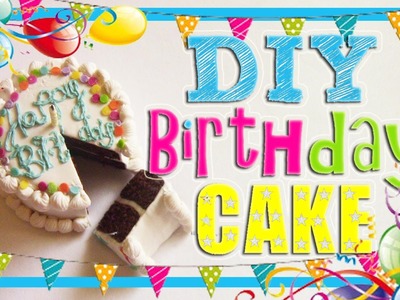 Miniature Polymer Clay Birthday Cake Tutorial!