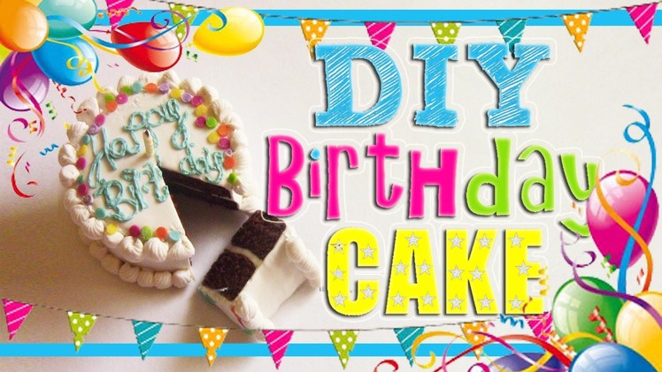 Miniature Polymer Clay Birthday Cake Tutorial!