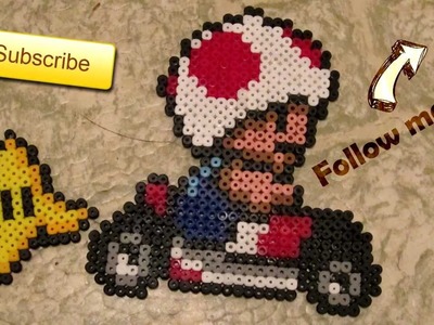 PERLER BEAD: Mario Kart - Toad & Banana Peel! (Giveaway #35)