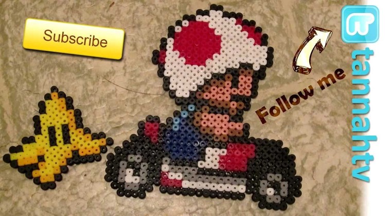 PERLER BEAD: Mario Kart - Toad & Banana Peel! (Giveaway #35)
