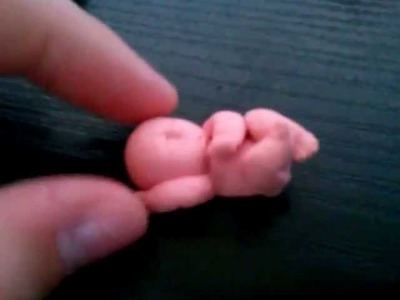 Polymer clay: Baby sculpture