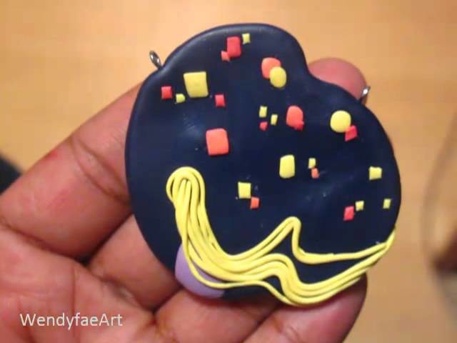Simple Rapunzel Polymer Clay Pendant. Charm Update #8