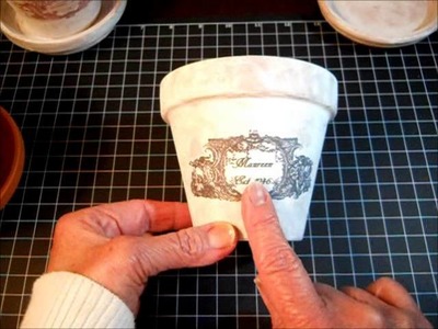 $1 Idea - Ornate Decorated "Personalized" Flower Pots
