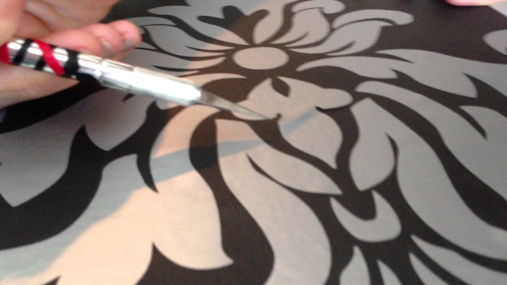 Applying Die Cut Wall Decals to Canvas (Part 2)