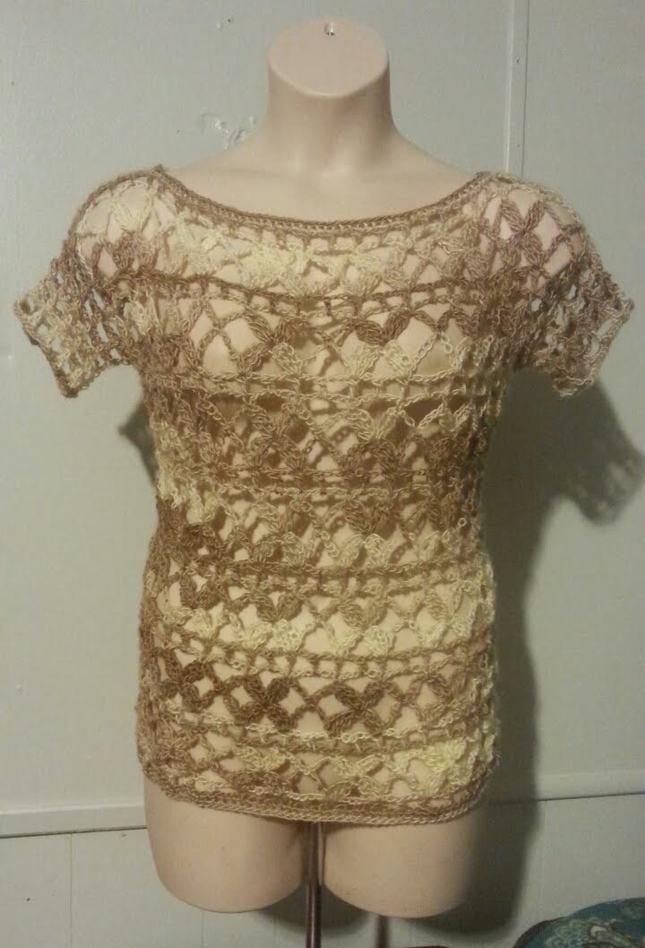 #Crochet Ladies Womens Top Shirt Blouse Posie Stitch #TUTORIAL