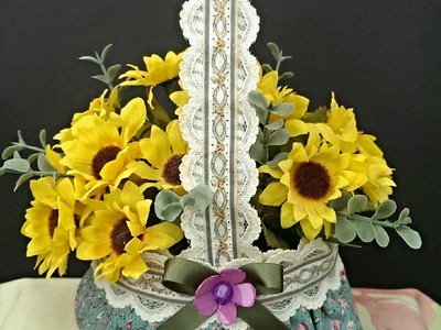 Diy:Beautiful chic mini flower basket