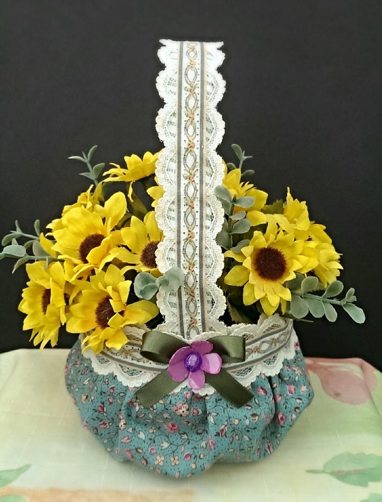 Diy:Beautiful chic mini flower basket