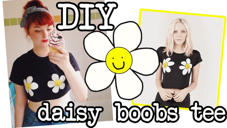 DIY Cropped Daisy Tee | Make Thrift Buy #14