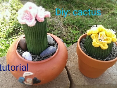 Diy: how to make a cactus using old socks