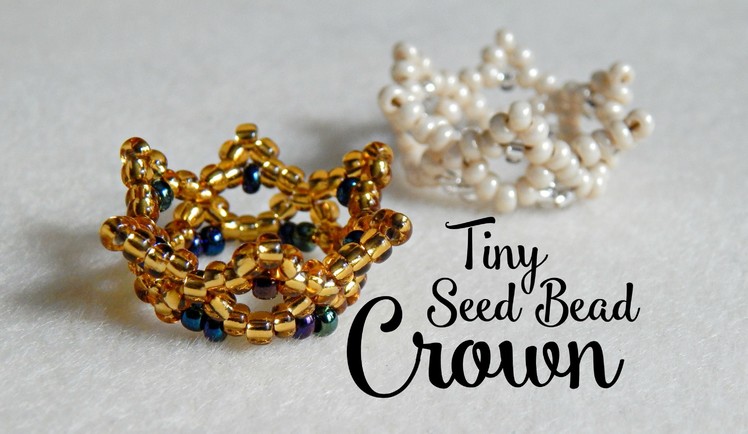 DIY Tiny Seed Bead Crown ¦ The Corner of Craft