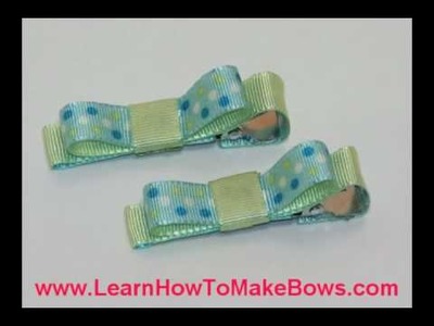 Easy Hair Bows for Infants and Little Girls on Alligator Clips
