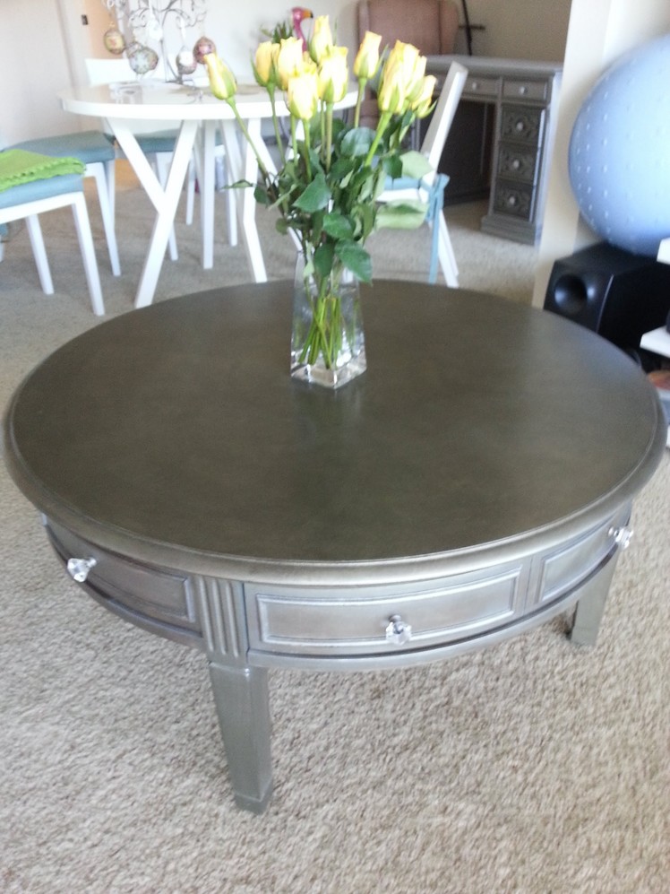 Furniture makeover silver modern style