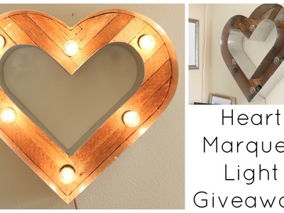 Heart Marquee Light Giveaway! CLOSED