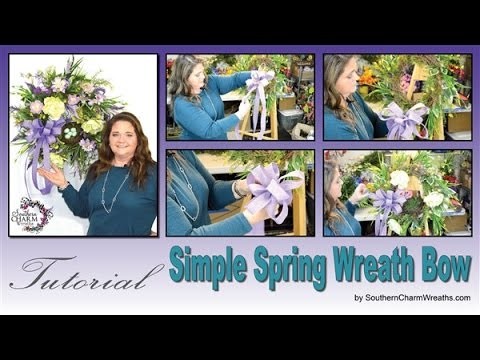 How to Make A Simple Spring Wreath Bow