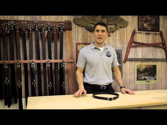 Leather Dress Belt by American Bench Craft