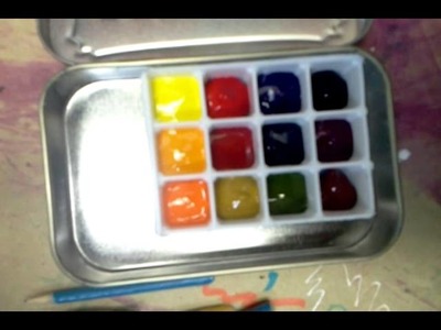 My new watercolor travel pallet